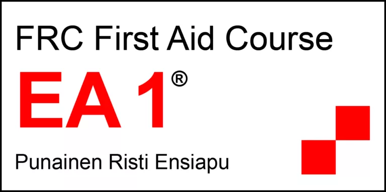 Official FRC First Aid EA 1® course sign