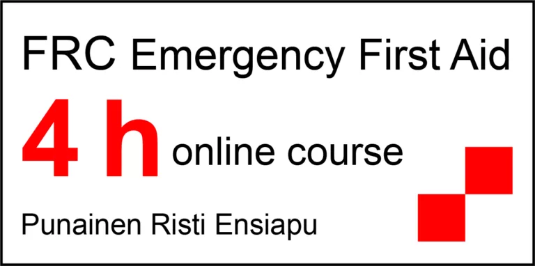 Official FRC Emergency First Aid 4 h® online course course sign